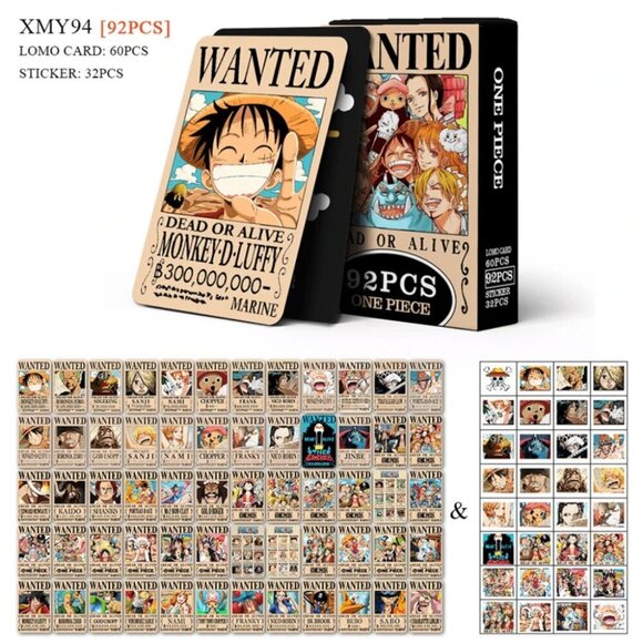 60pcs Cards + 32pcs Stickers Pirate Box Set HD Photo Lomo Cards Anime 92pcs - Picture 3 of 6